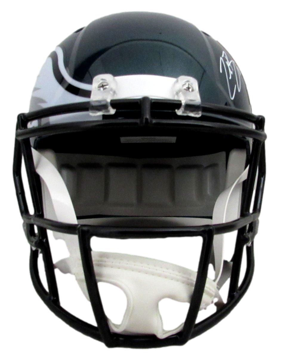 Zack Baun Signed Green Full Size Replica SB LIX Champions Helmet Beckett 198924