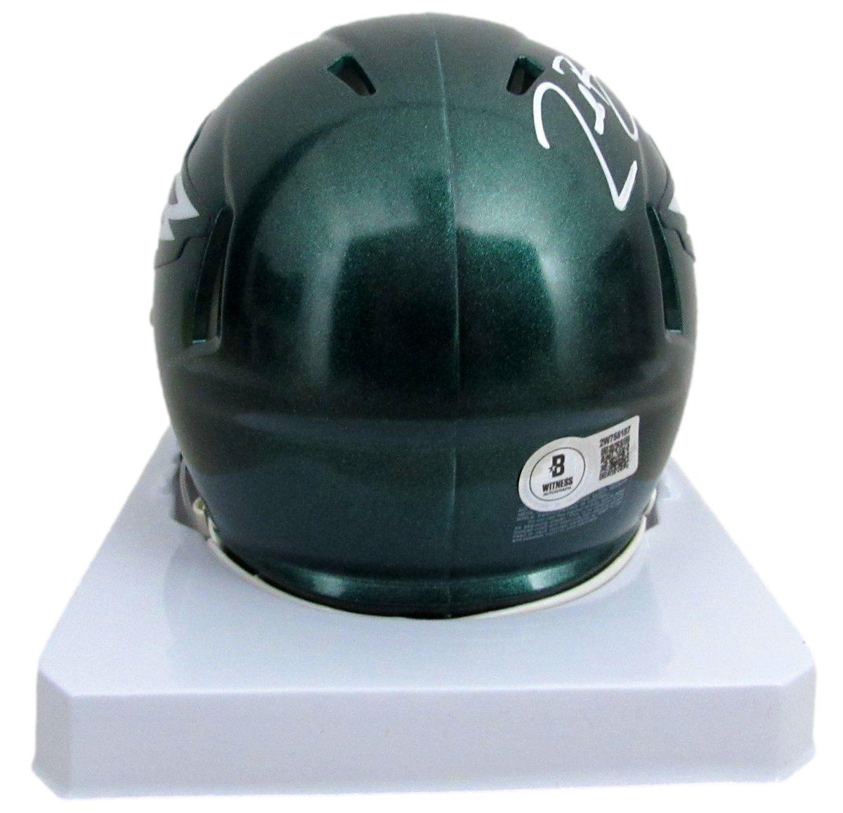 Zack Baun Signed/Autographed Green Mini Speed Helmet Eagles Beckett 198929