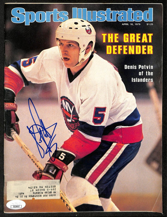 Denis Potvin HOF Signed 1979 Sports Illustrated Magazine Islanders JSA 198405