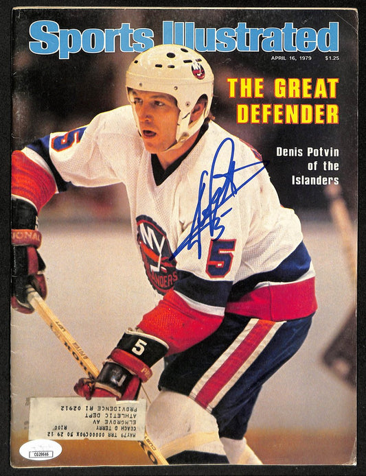 Denis Potvin HOF Signed 1979 Sports Illustrated Magazine Islanders JSA 198406