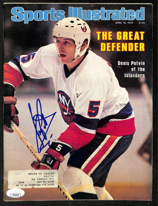 Denis Potvin HOF Signed 1979 Sports Illustrated Magazine Islanders JSA 198407