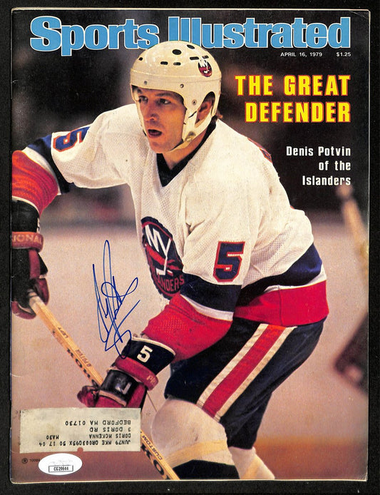 Denis Potvin HOF Signed 1979 Sports Illustrated Magazine Islanders JSA 198408
