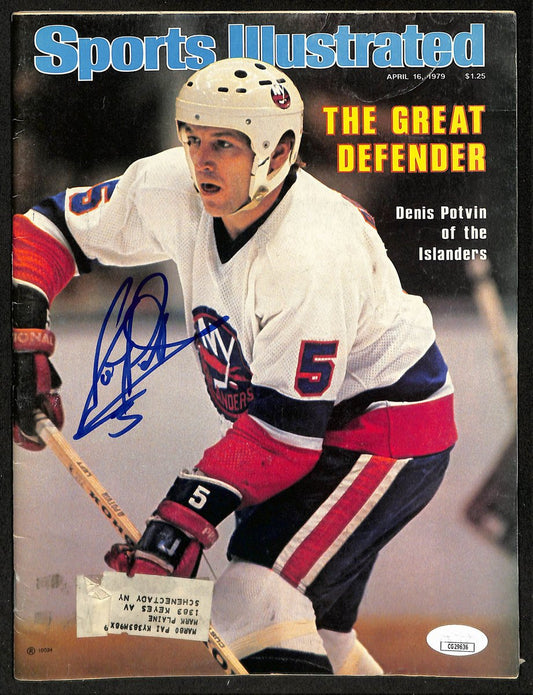 Denis Potvin HOF Signed 4/16/79 Sports Illustrated Magazine Islanders JSA 198416