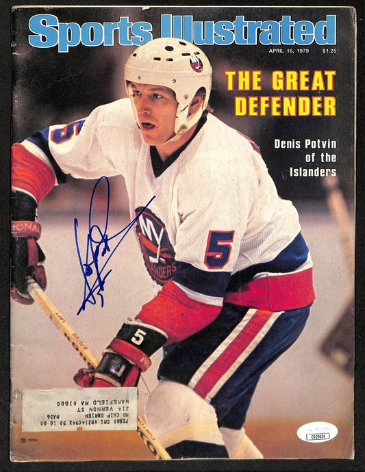 Denis Potvin HOF Signed 4/16/79 Sports Illustrated Magazine Islanders JSA 198418