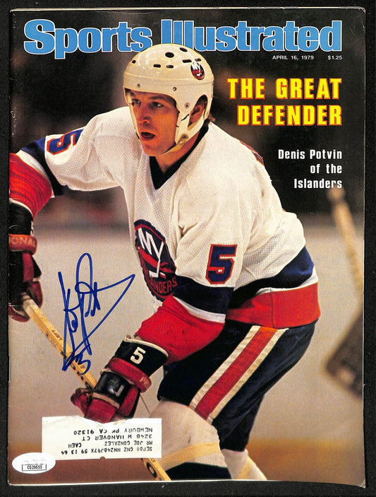 Denis Potvin HOF Signed 1979 Sports Illustrated Magazine Islanders JSA 198397