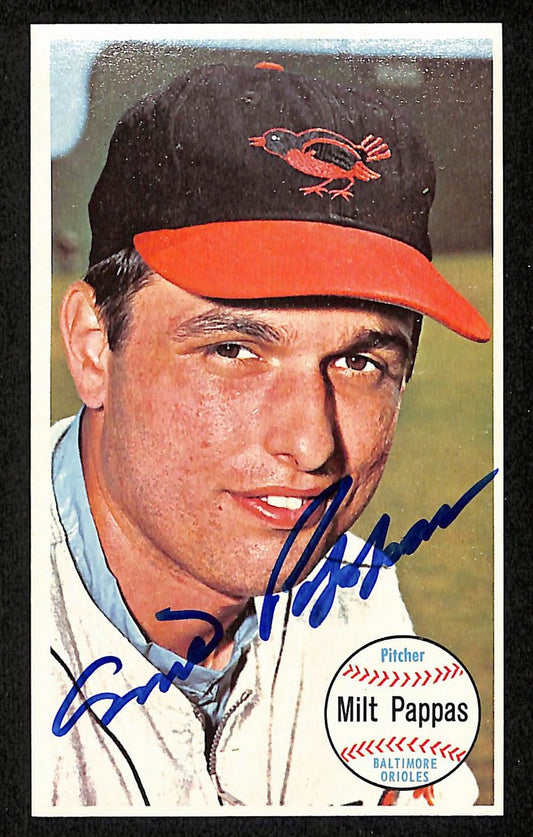 Milt Pappas Signed/Auto 1964 TOPPS Giants Card #5 Baltimore Orioles 199200