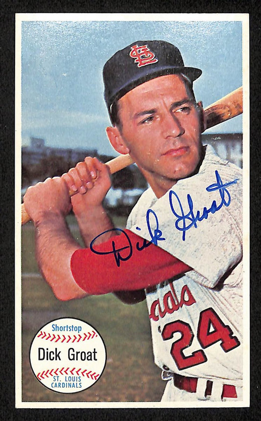 Dick Groat Signed/Auto 1964 TOPPS Giants Card #19 St. Louis Cardinals 199201