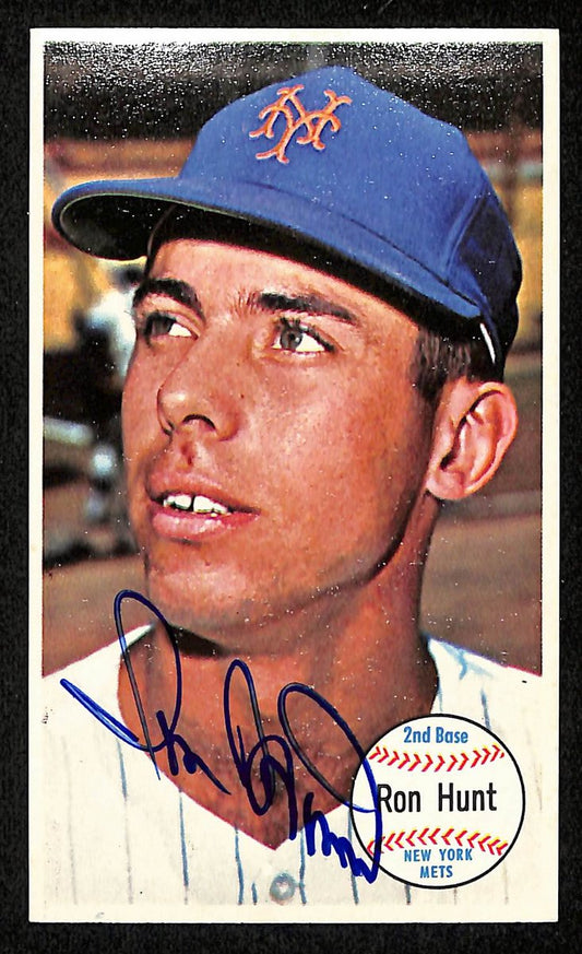 Ron Hunt Signed/Autographed 1964 TOPPS Giants Card #6 New York Mets 199202