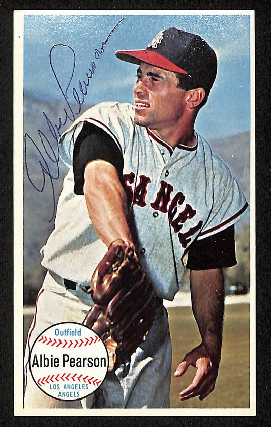 Albie Pearson Signed/Auto 1964 TOPPS Giants Card #23 Los Angeles Angels 199205