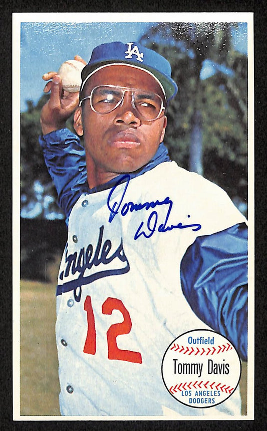 Tommy Davis Signed/Auto 1964 TOPPS Giants Card #43 Los Angeles Dodgers 199209