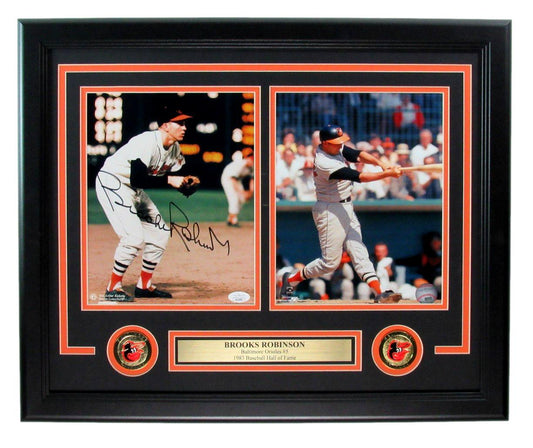 Brooks Robinson HOF Signed/Auto 8x10 Photo Collage Orioles Framed JSA 198593