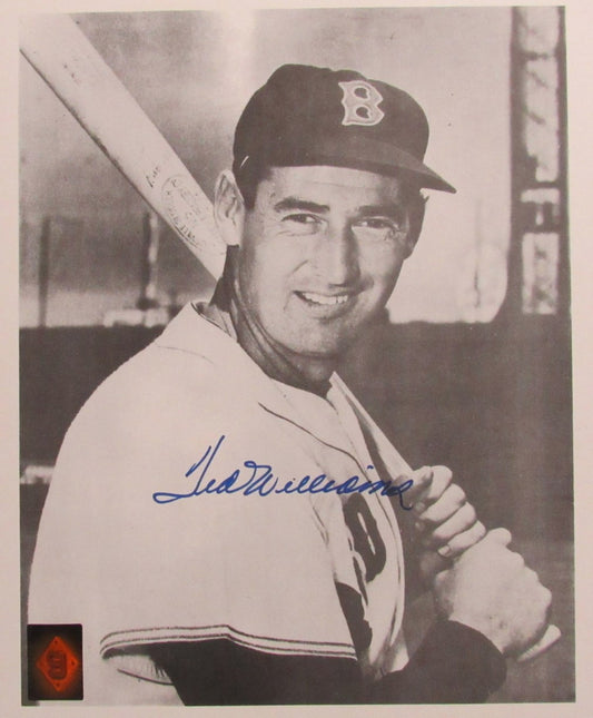 Ted Williams HOF Signed/Autographed 11x14 B/W Photo Boston Red Sox TWF 198586