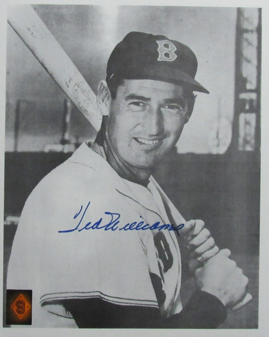 Ted Williams HOF Signed/Autographed 11x14 B/W Photo Boston Red Sox TWF 198585
