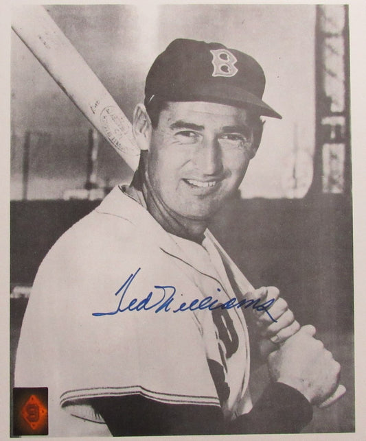 Ted Williams HOF Signed/Autographed 11x14 B/W Photo Boston Red Sox TWF 198583