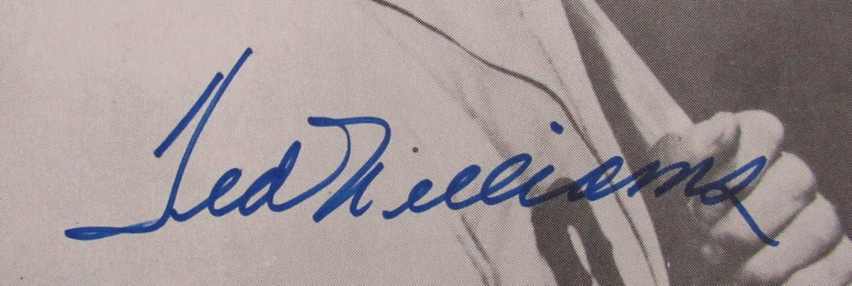 Ted Williams HOF Signed/Autographed 11x14 B/W Photo Boston Red Sox TWF 198583