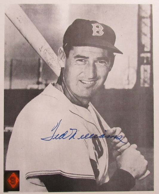 Ted Williams HOF Signed/Autographed 11x14 B/W Photo Boston Red Sox TWF 198582