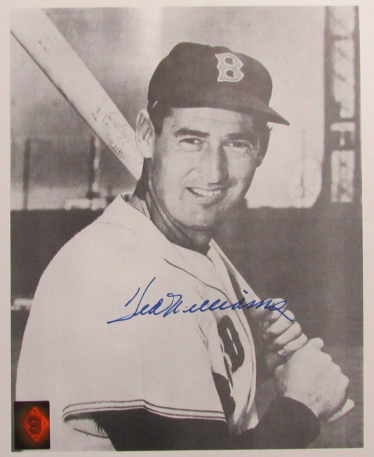 Ted Williams HOF Signed/Autographed 11x14 B/W Photo Boston Red Sox TWF 198581
