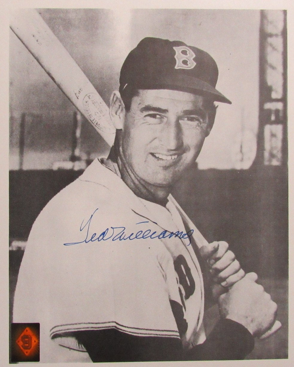 Ted Williams HOF Signed/Autographed 11x14 B/W Photo Boston Red Sox TWF 198579