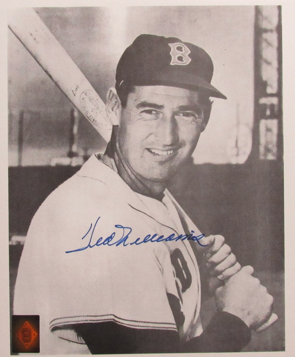 Ted Williams HOF Signed/Autographed 11x14 B/W Photo Boston Red Sox TWF 198578