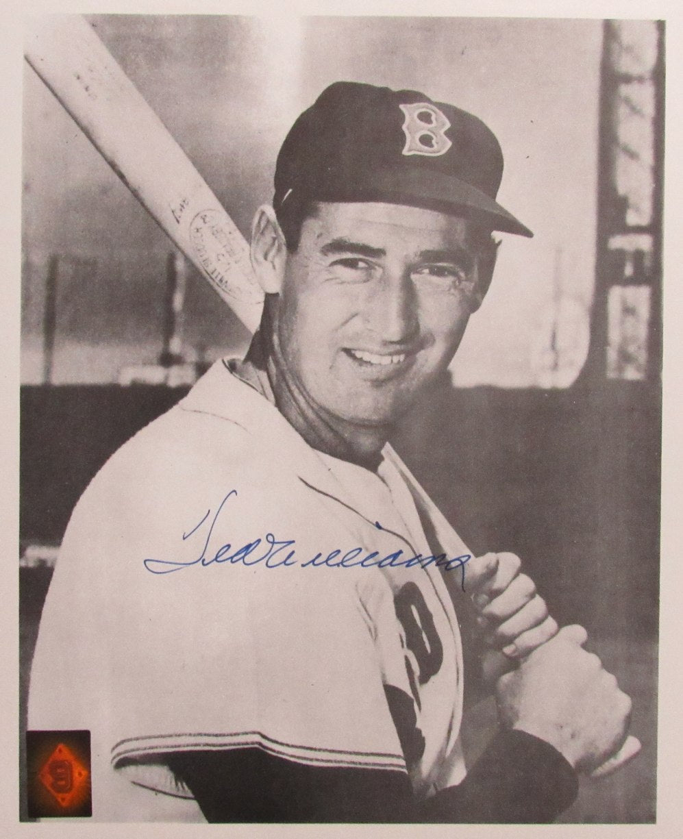Ted Williams HOF Signed/Autographed 11x14 B/W Photo Boston Red Sox TWF 198576