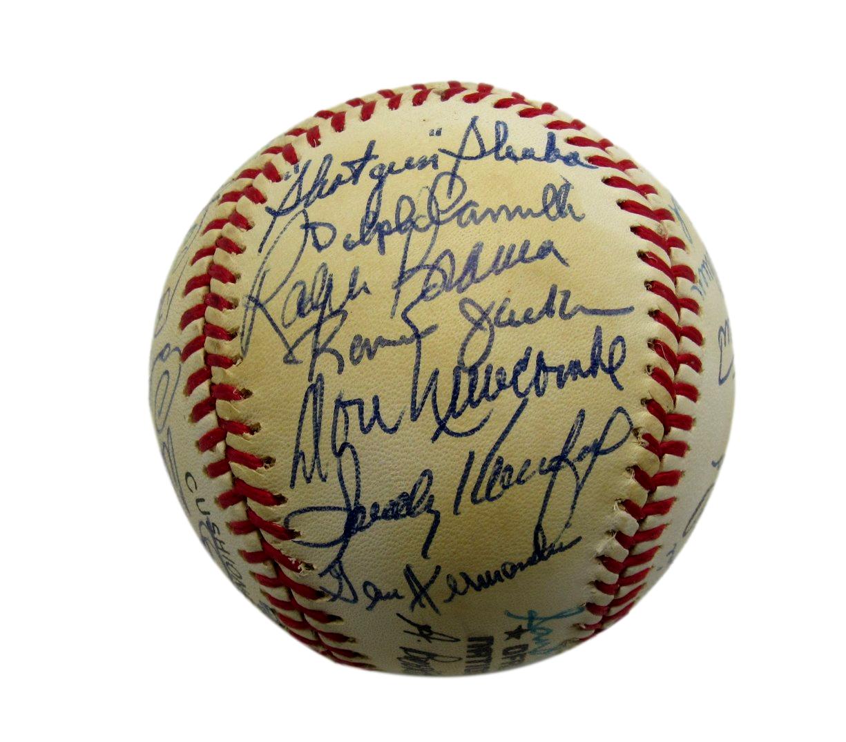 Brooklyn Dodgers Greats Multi-Signed by (31) Players ONL Baseball 198569