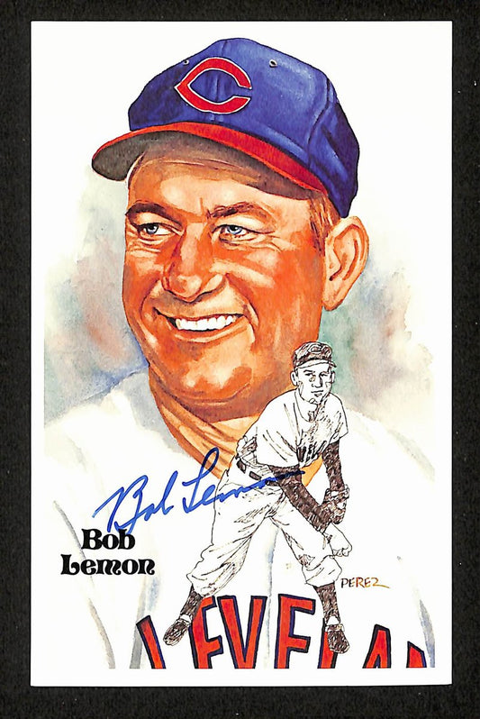 Bob Lemon HOF Signed/Autographed 1981 Perez-Steele Postcard #155 Indians 199178