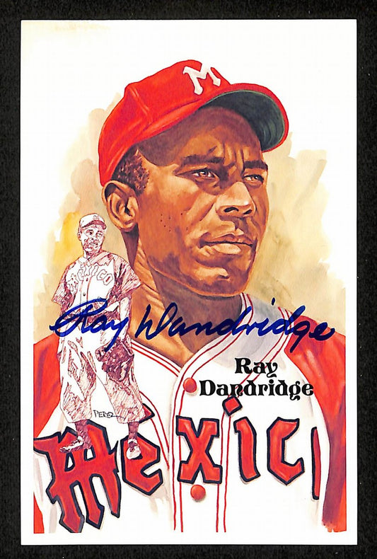 Ray Dandridge HOF Signed/Auto 1987 Perez-Steele Postcard #197 Mexico 199180