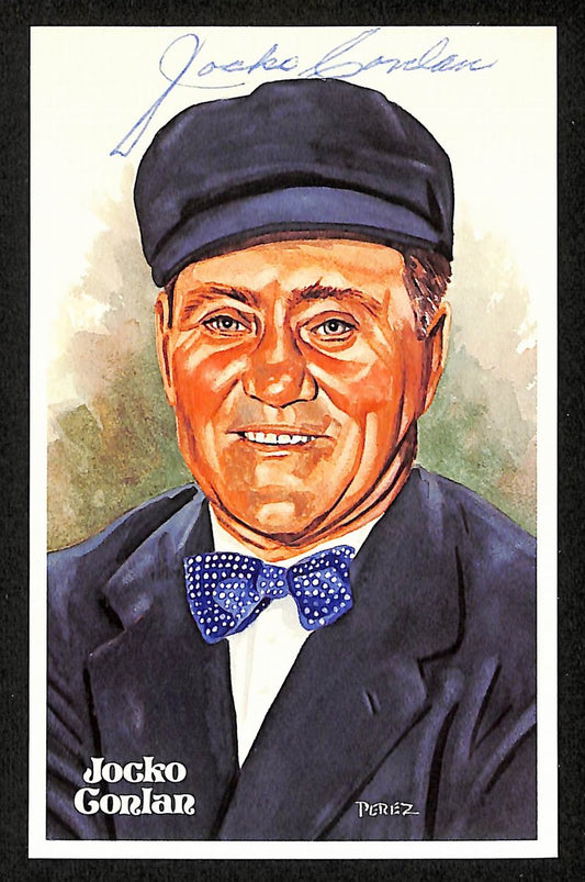Jocko Conlan HOF Signed/Auto 1981 Perez-Steele Postcard #143 MLB Umpire 199182