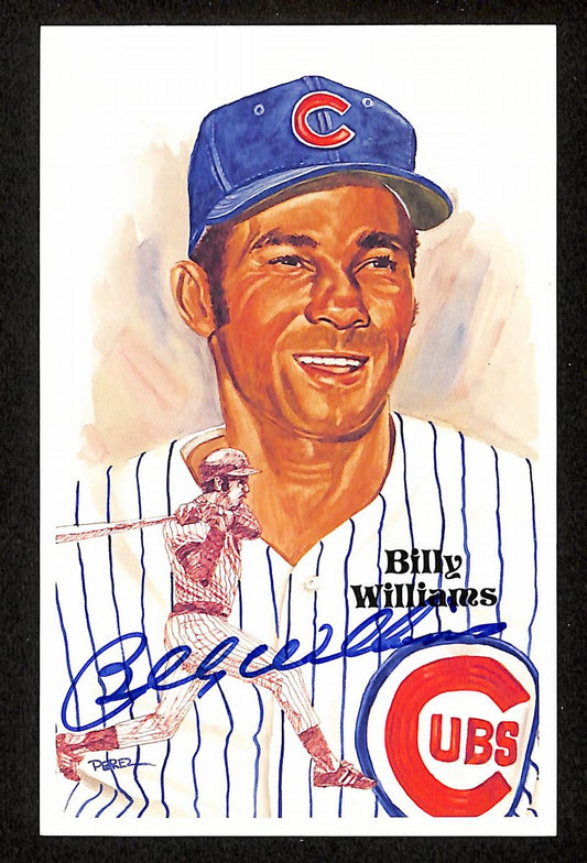 Billy Williams HOF Signed 1987 Perez-Steele Postcard #208 Chicago Cubs 199183