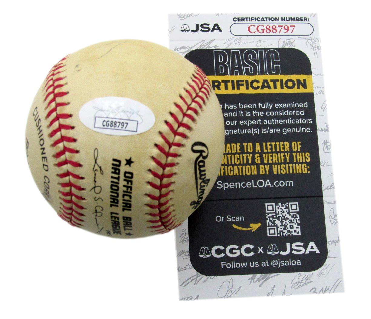 Rocky Bridges Signed/Autographed ONL Baseball Brooklyn Dodgers JSA 199444