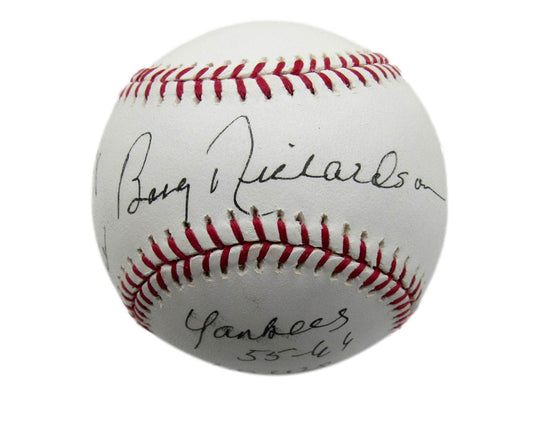 Bobby Richardson Signed/Inscribed OML Baseball New York Yankees JSA 199450