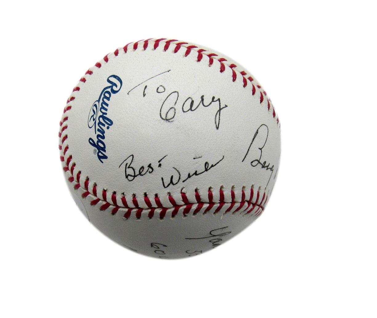Bobby Richardson Signed/Inscribed OML Baseball New York Yankees JSA 199450
