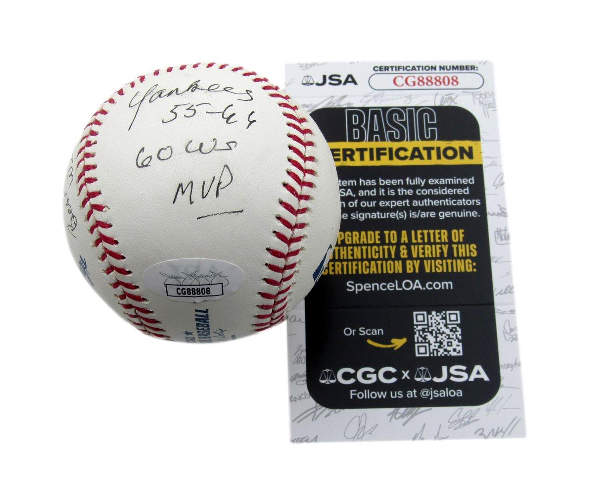 Bobby Richardson Signed/Inscribed OML Baseball New York Yankees JSA 199450