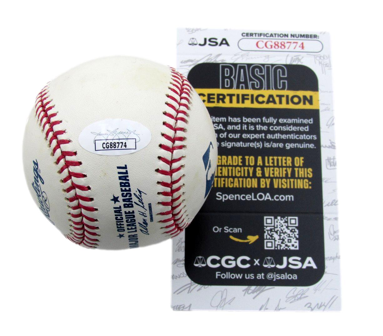 Mike Torrez Signed/Inscribed OML Baseball New York Yankees JSA 199452