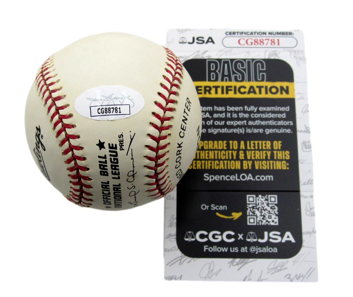 Clem Labine Signed/Inscribed ONL Baseball Brooklyn Dodgers JSA 199467