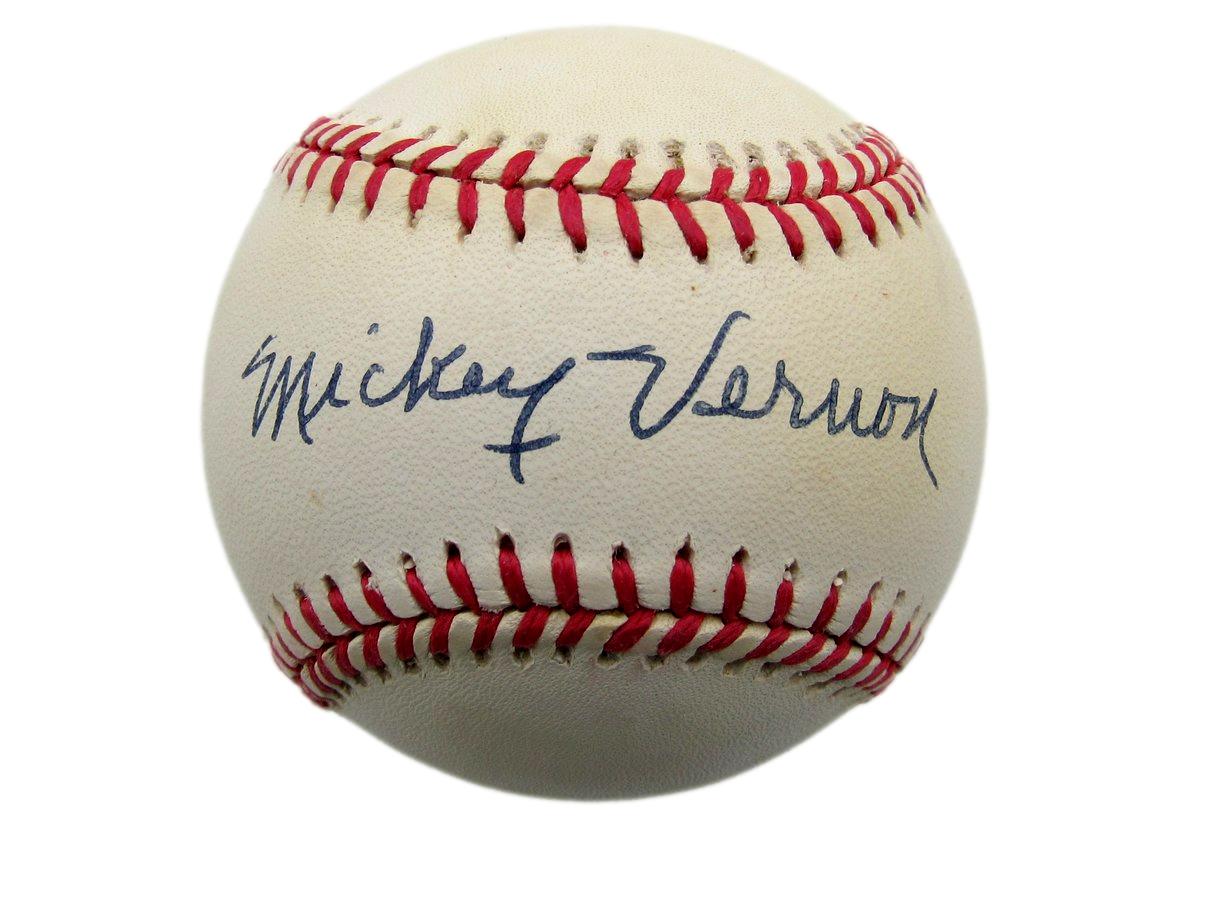 Mickey Vernon Signed/Autographed OAL Baseball Boston Red Sox JSA 199475