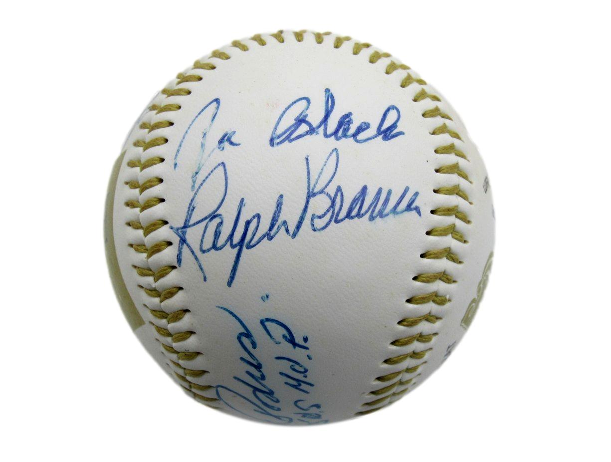 Johnny Podres Multi-Signed/Inscribed BAT Baseball Brooklyn Dodgers JSA 199484