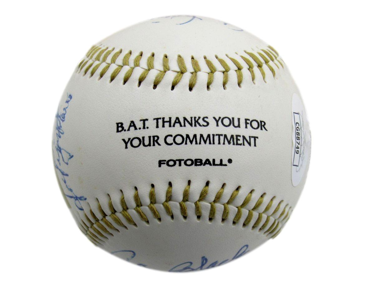 Johnny Podres Multi-Signed/Inscribed BAT Baseball Brooklyn Dodgers JSA 199484