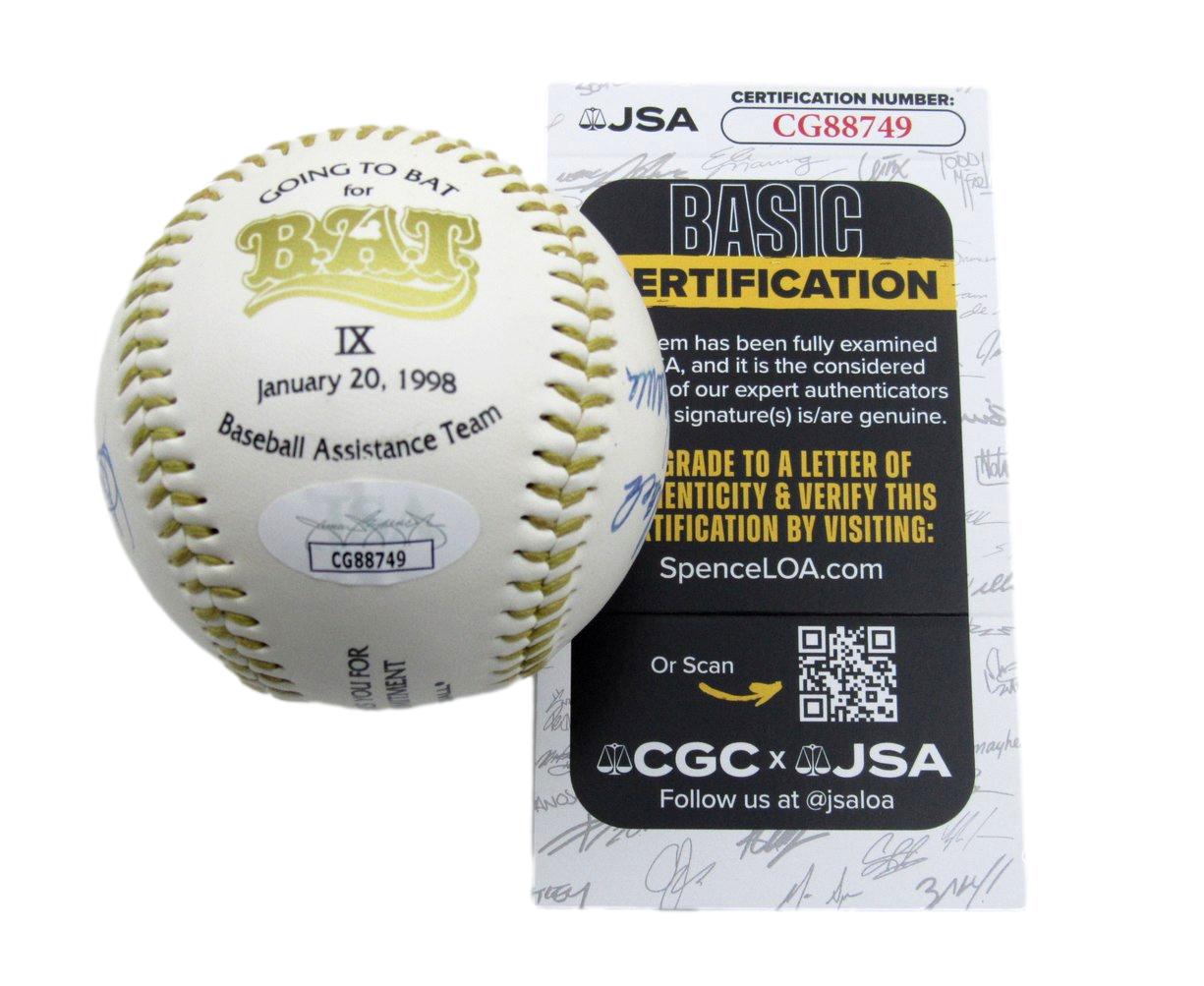 Johnny Podres Multi-Signed/Inscribed BAT Baseball Brooklyn Dodgers JSA 199484