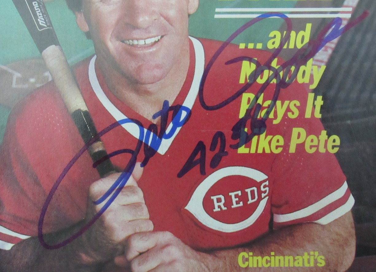 Pete Rose Signed/Inscr 8/19/1985 TIME Magazine NO LABEL Newstand UDA 199493