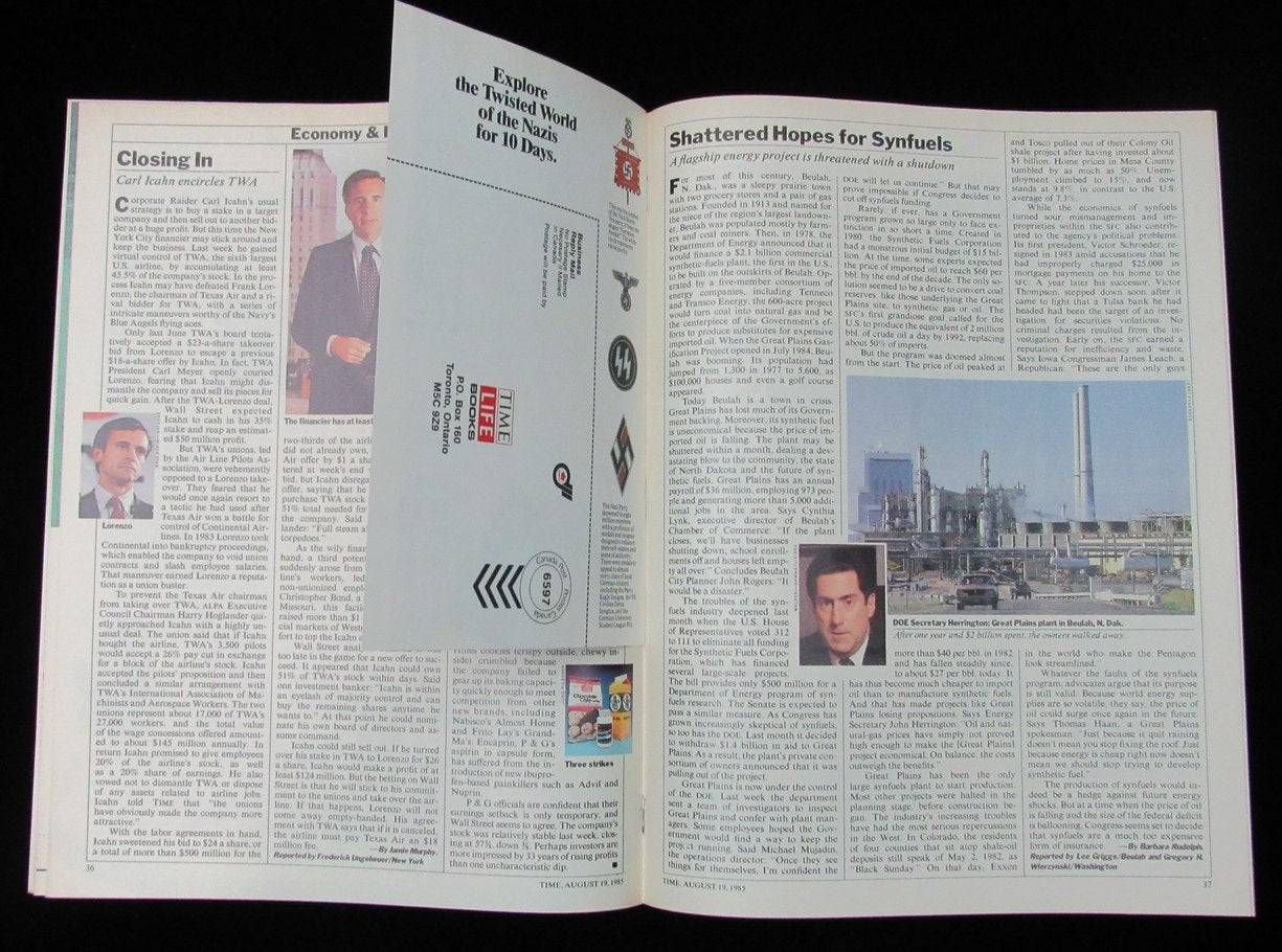 Pete Rose Signed/Inscr 8/19/1985 TIME Magazine NO LABEL Newstand UDA 199493