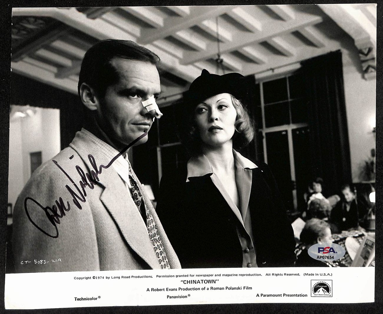 Jack Nicholson Signed/Auto 8x10 Publicity Photo Chinatown PSA/DNA LOA 199525