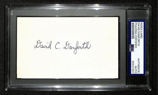 David Danforth Signed/Auto 3x5 Index Card 1919 Chicago Black Sox PSA/DNA 199293