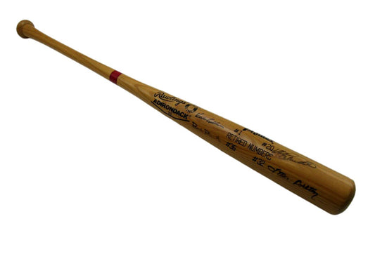 Phillies Retired Numbers signed by 4 Baseball Bat Schmidt Roberts PSA/DNA 196242