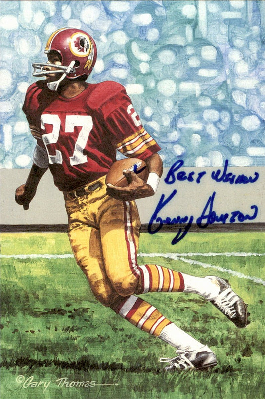 Ken Redskins HOF Autographed Goal Line Art GLAC Postcard JSA