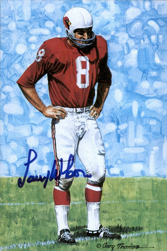 Larry Wilson Cardinals HOF Autographed Goal Line Art GLAC Postcard JSA