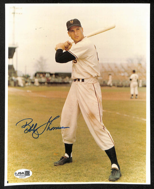 Bobby Thomson Signed/Autographed 8x10 Photo New York Yankees JSA 199342