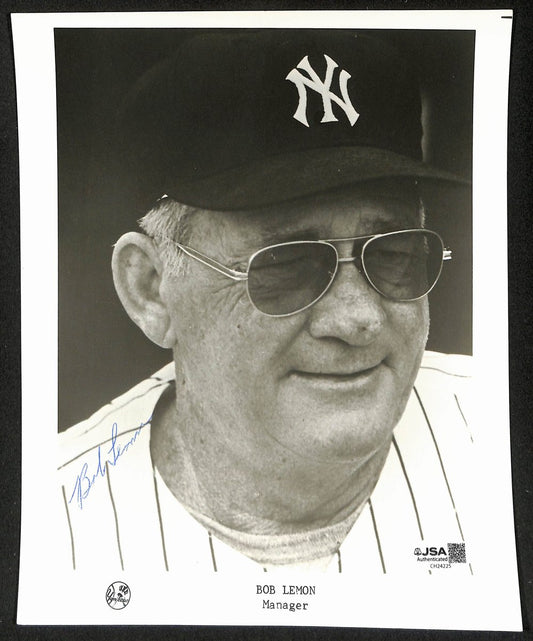 Bob Lemon HOF Signed/Autographed 8x10 Photo New York Yankees JSA 199346