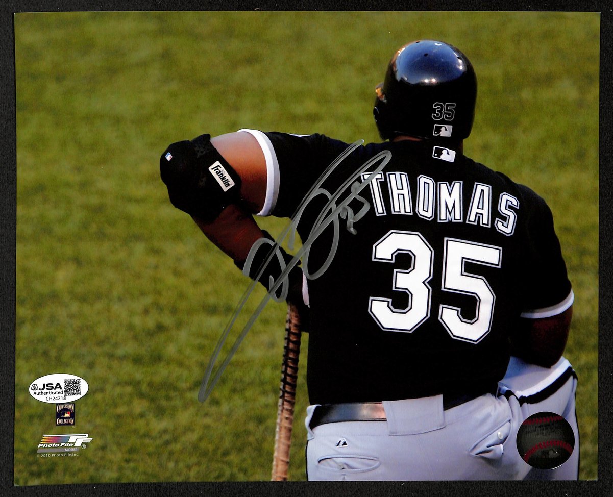 Frank Thomas HOF Signed/Autographed 8x10 Photo Chicago White Sox JSA 199353
