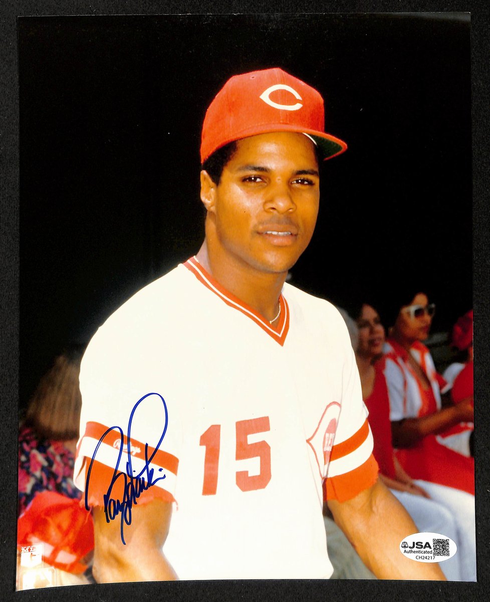 Barry Larkin HOF Signed/Autographed 8x10 Photo Cincinnati Reds JSA 199354